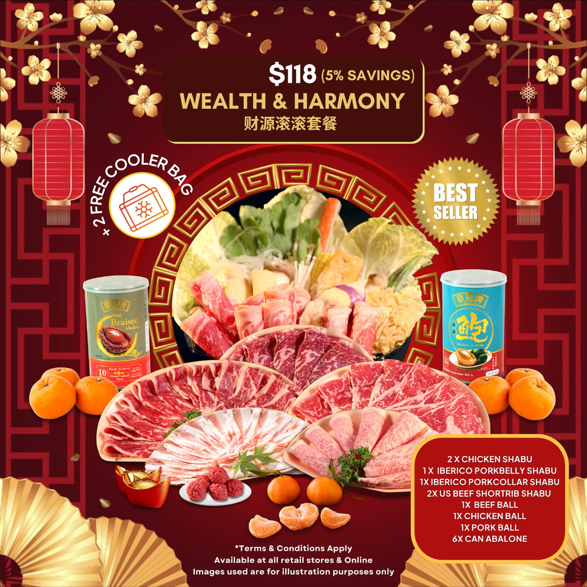 Set 4: Wealth & Harmony Bundle (财源滚滚套餐)